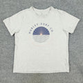 Hurley Shirt Men's Large Gray Surf Company Graphic Tee Crew Neck Short Sleeve