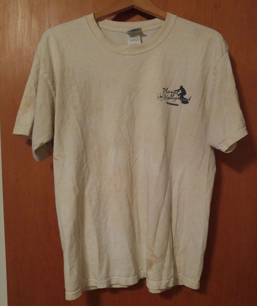 000 Vintage Planet Hollywood Orlando T-Shirt 1998 Large Surfer Surf