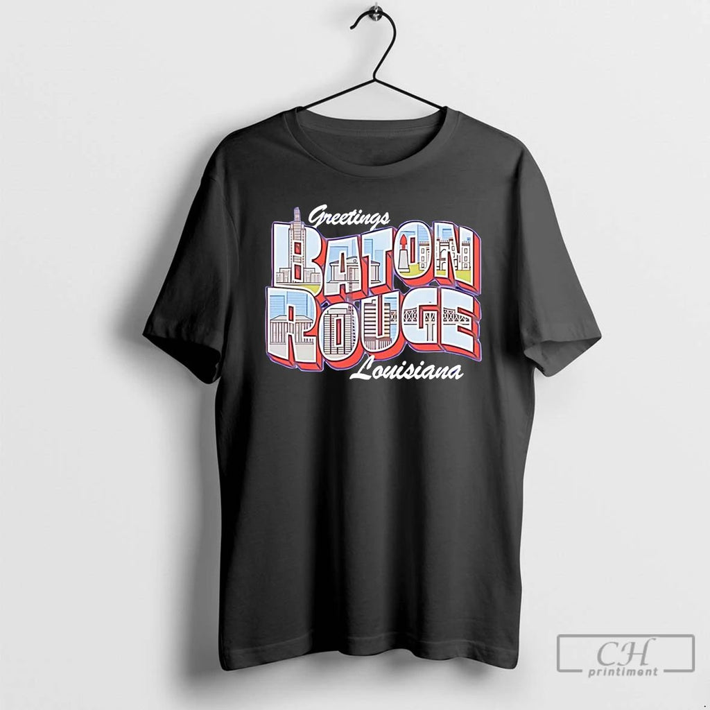 Premium Greetings Baton Rouge Louisiana Skyline T Shirts