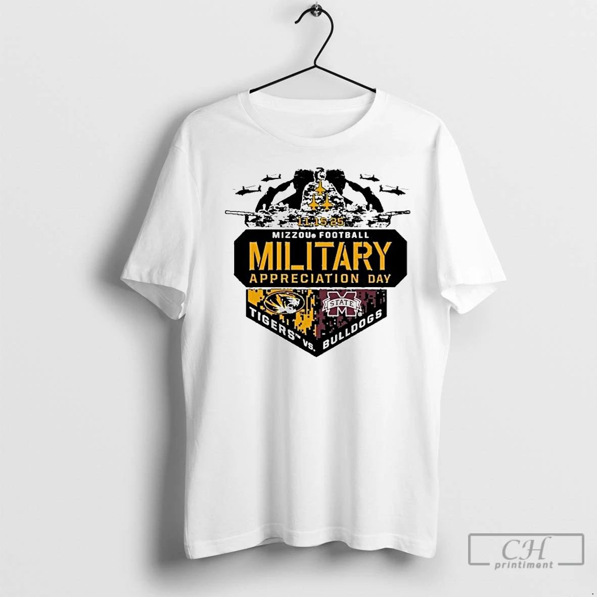 Classic Mizzou Tigers Vs Mississippi State Bulldogs 2025 Military Appreciation Game Day Ornaments