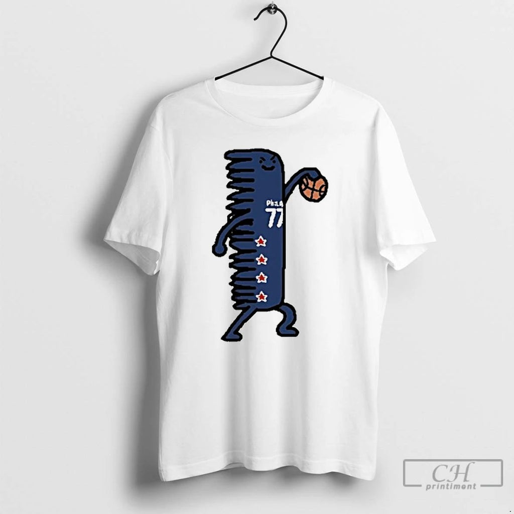 Classic Comb V J Edgecombe Philadelphia 76ers T Shirts
