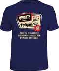 Birthday T-Shirt - Age 18 - Update Now Of Age - Fun Shirt Gift