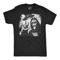 Mens Funny T Shirts Bigfoot UFO Sarcastic Sasquatch Graphic Novelty Alien Tee