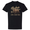Alaskan Tours Bear T Shirt Like a Bad Idea Funny Vintage Graphic Travel Gift Tee