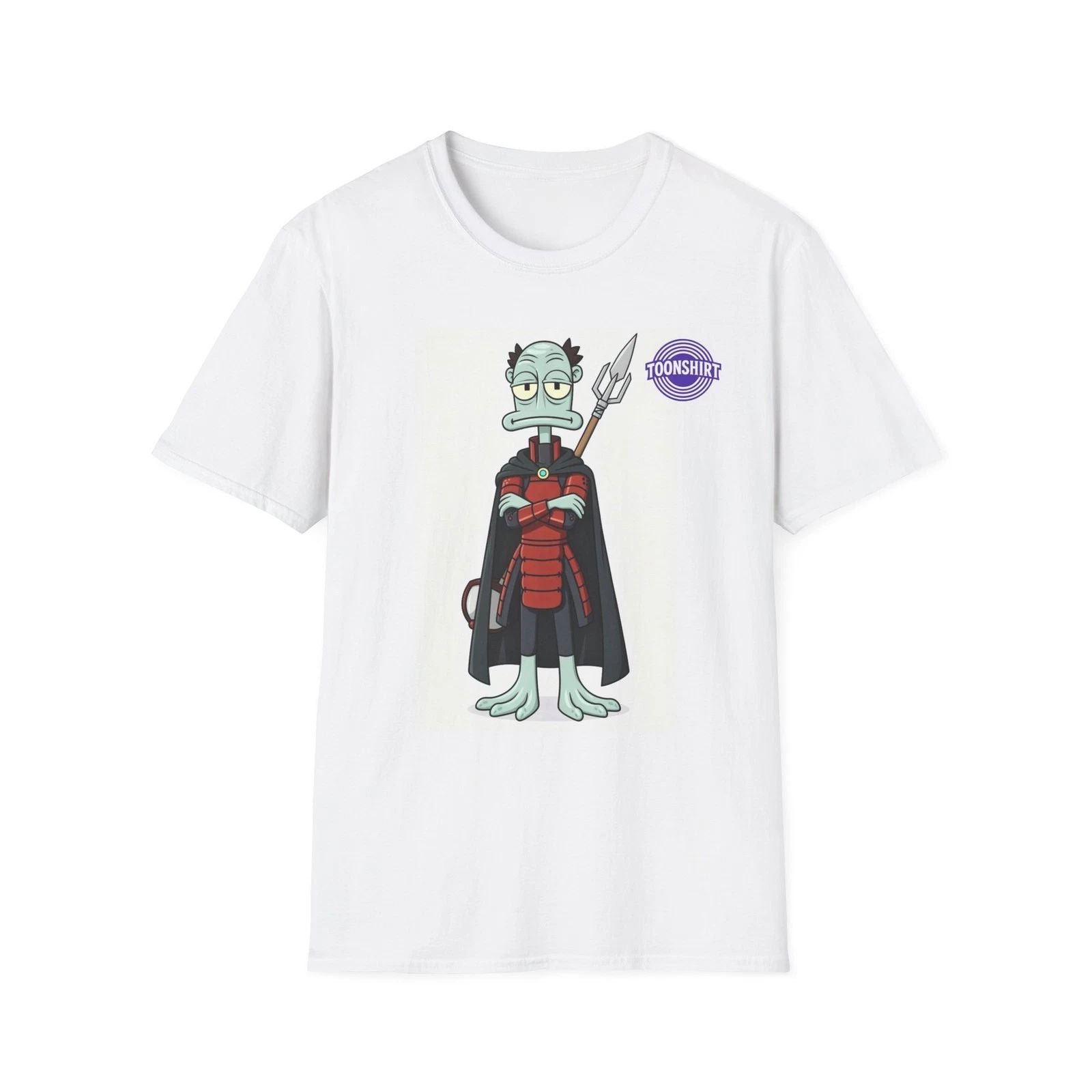 Alien Warrior Cartoon Graphic T-Shirt