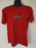 Quiksilver Short Sleeve T Shirt Mens Medium Slim Fit,  Red, Colored Graphics