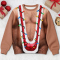 Custom Funny Patriotic Ugly Sweatshirt - Personalized Christmas Birthday Gifts For Men - Unwrap The Magic Inside Today