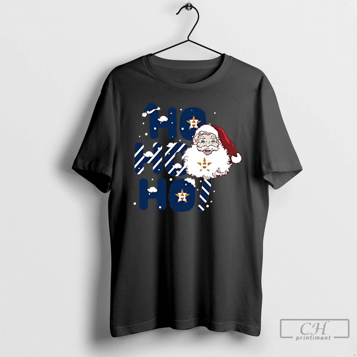 Premium 2025 Houston Astros Christmas Santa Ho Ho Ho T Shirts