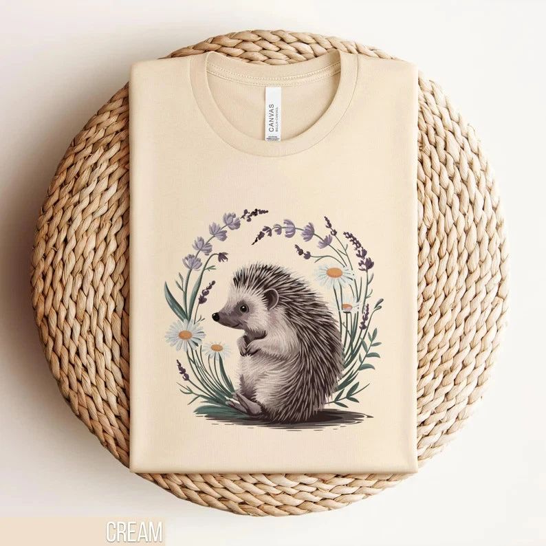 Boho Hedgehog Cute Animal Lover Comfort Tee