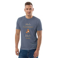 Men's Organic Cotton T-Shirt – "Inhale Confidence, Exhale Doubt" (grey, black)