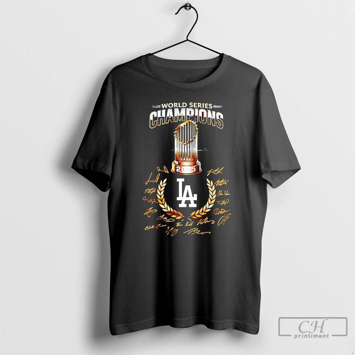 Classic Los Angeles Dodgers World Series Champions 2025 Signatures T Shirts