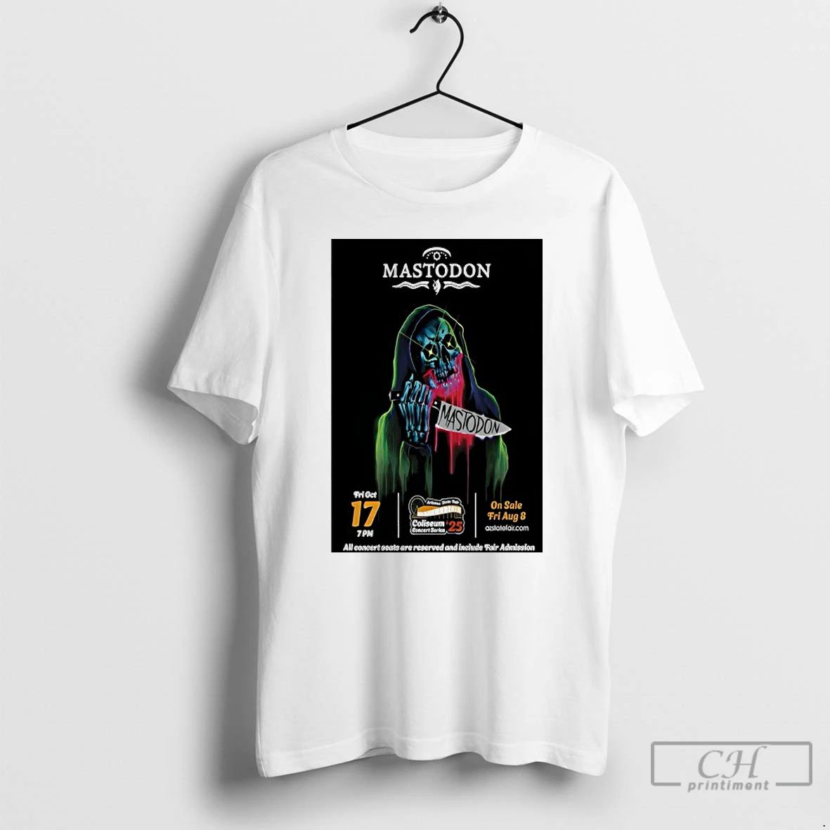 Classic Mastodon Tour The Arizona State Fairgrounds 2025 T Shirts