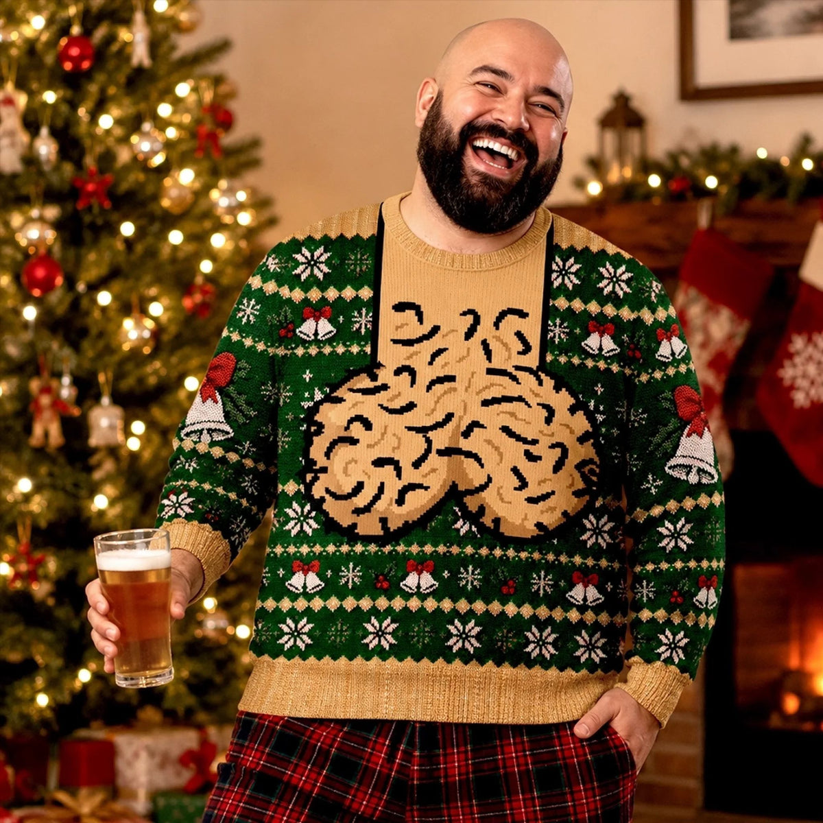 Custom Funny Ugly Sweatshirt - Personalized Christmas Birthday Gifts For Men - Jingle Balls All The Way Today