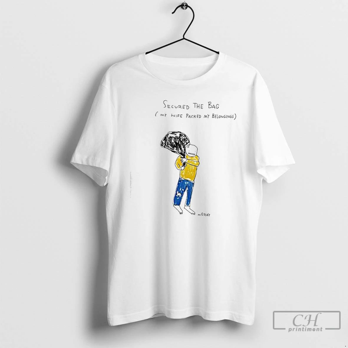 Premium Humorous Secured The Bag My Wife Packed My Belongings T Shirts