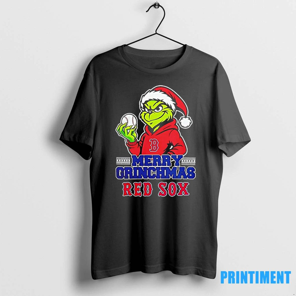 Santa Grinch Wears Boston Red Sox Baseball Merry Christmas 2025 Tshirts Sweater