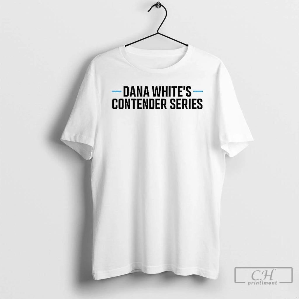 Classic Magomed Zaynukov Wearing Dana Whites Contender Series T Shirts
