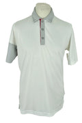 ADIDAS Golf White Sports Shirt size S Mens Polo Top Short Sleeves Polyester