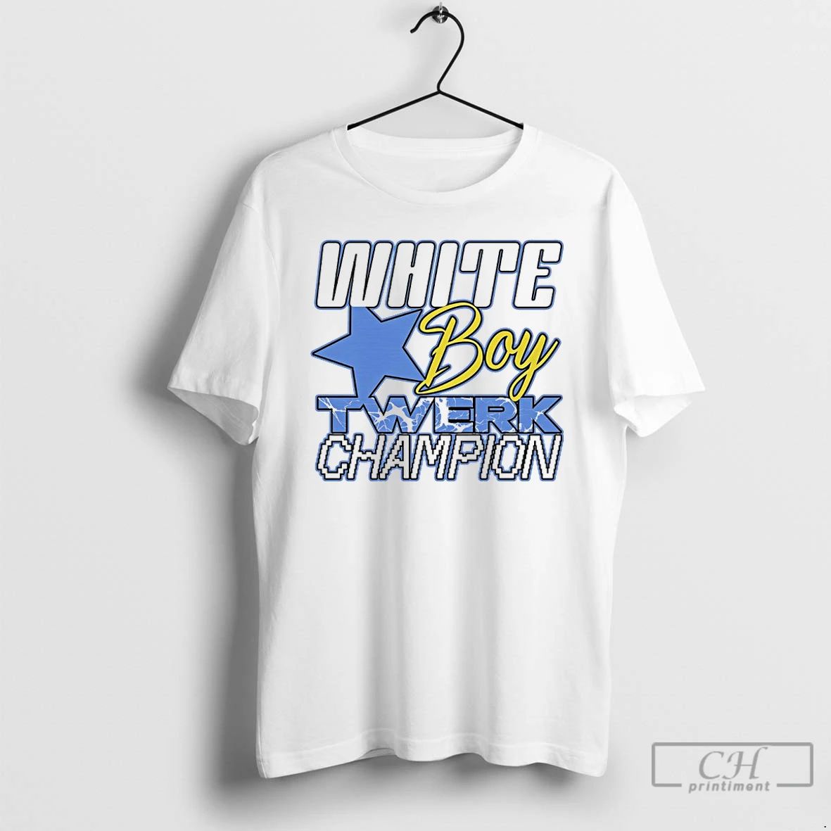 Classic White Boy Twerk Champion T Shirts