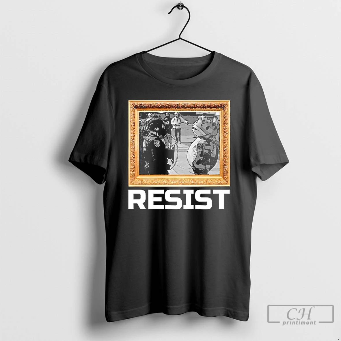 Premium Portland Protest Frog Resist T Shirts