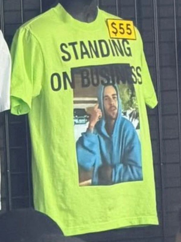 New Justin Bieber 1Coachella Standing On Business Graphic T-shirt