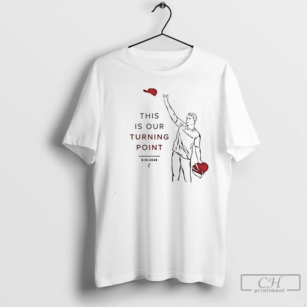 Classic This Is Our Turning Point Charlie Kirk 2025 White T Shirts