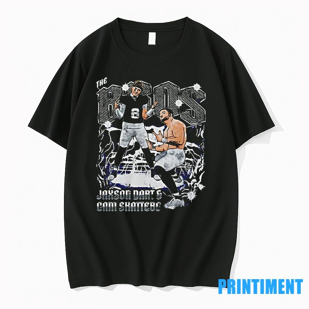 Jaxson Dart And Cam Skattebo New York Giants The Bros Tshirts Sweater