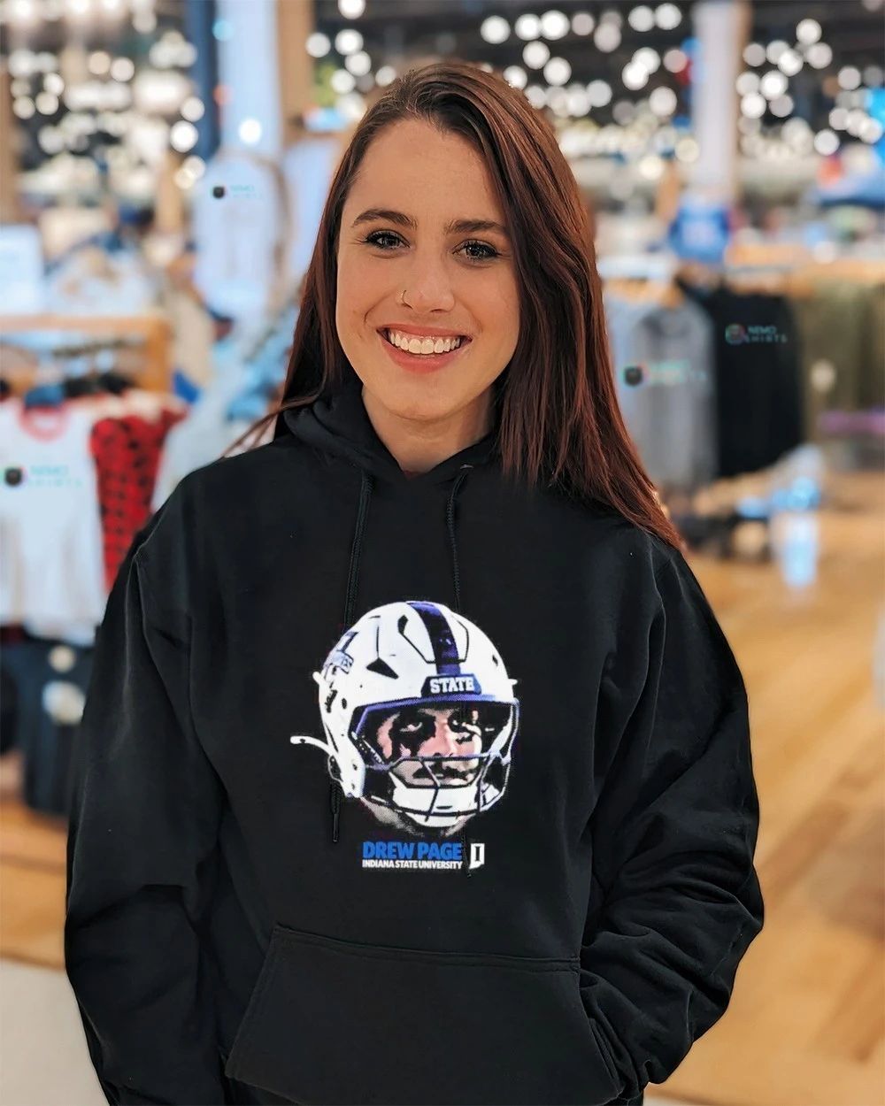 Drew Page Indiana State University Football shirt
