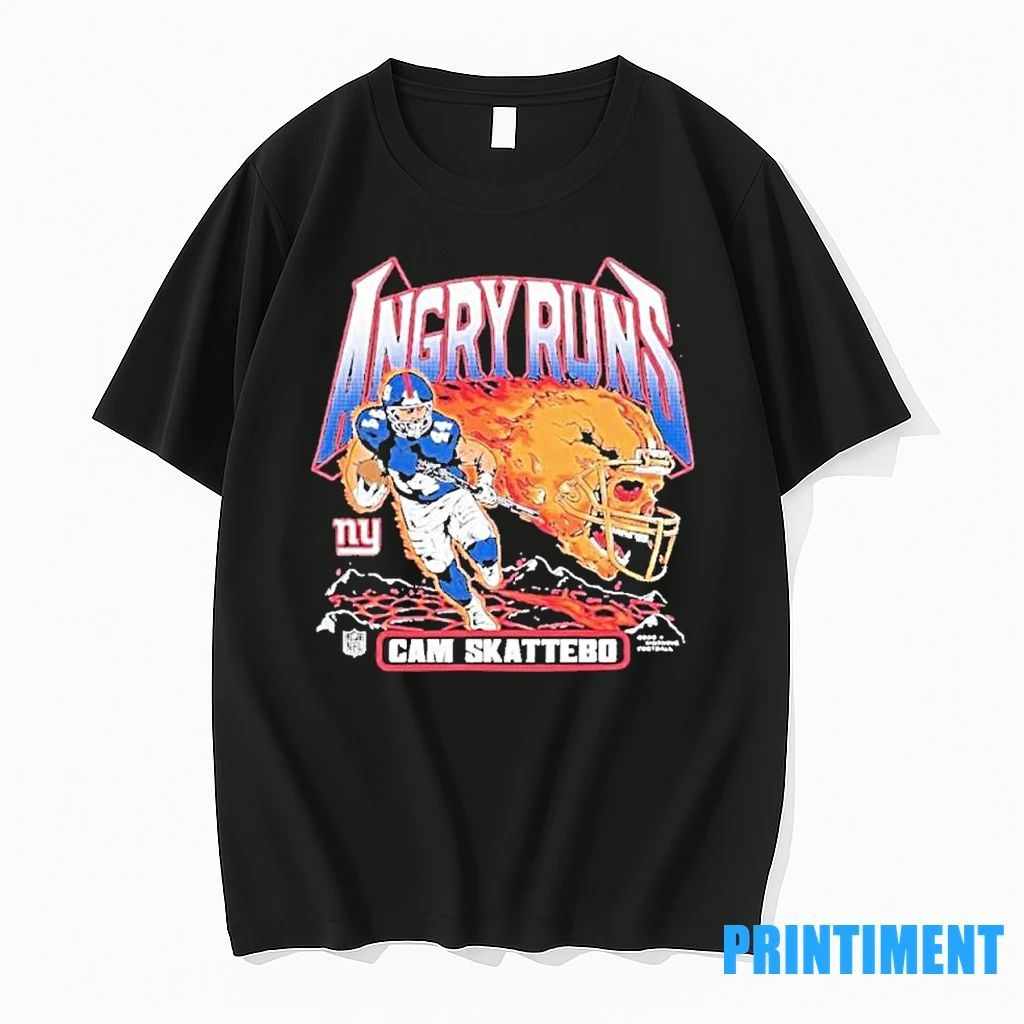 Angry Runs 2025 Giants Cam Skattebo Tshirts Sweater