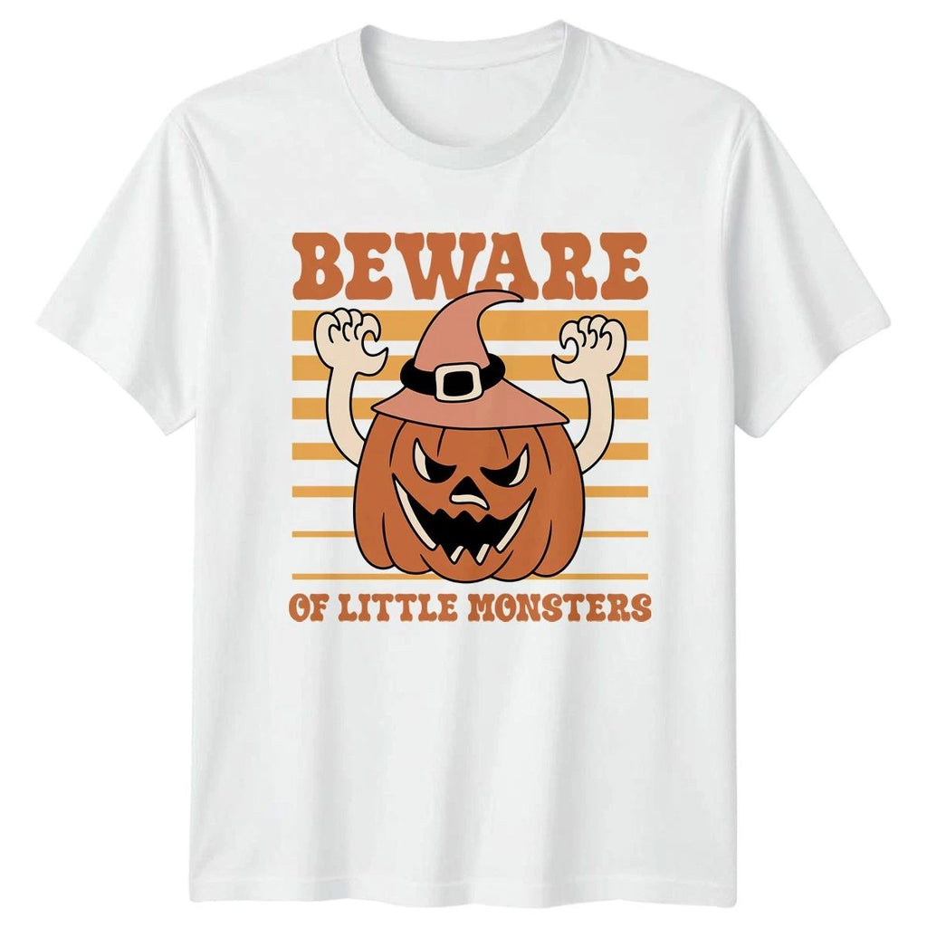 Beware Of Little Monsters T-Shirt Halloween Parent Humor Gift For Him And Her