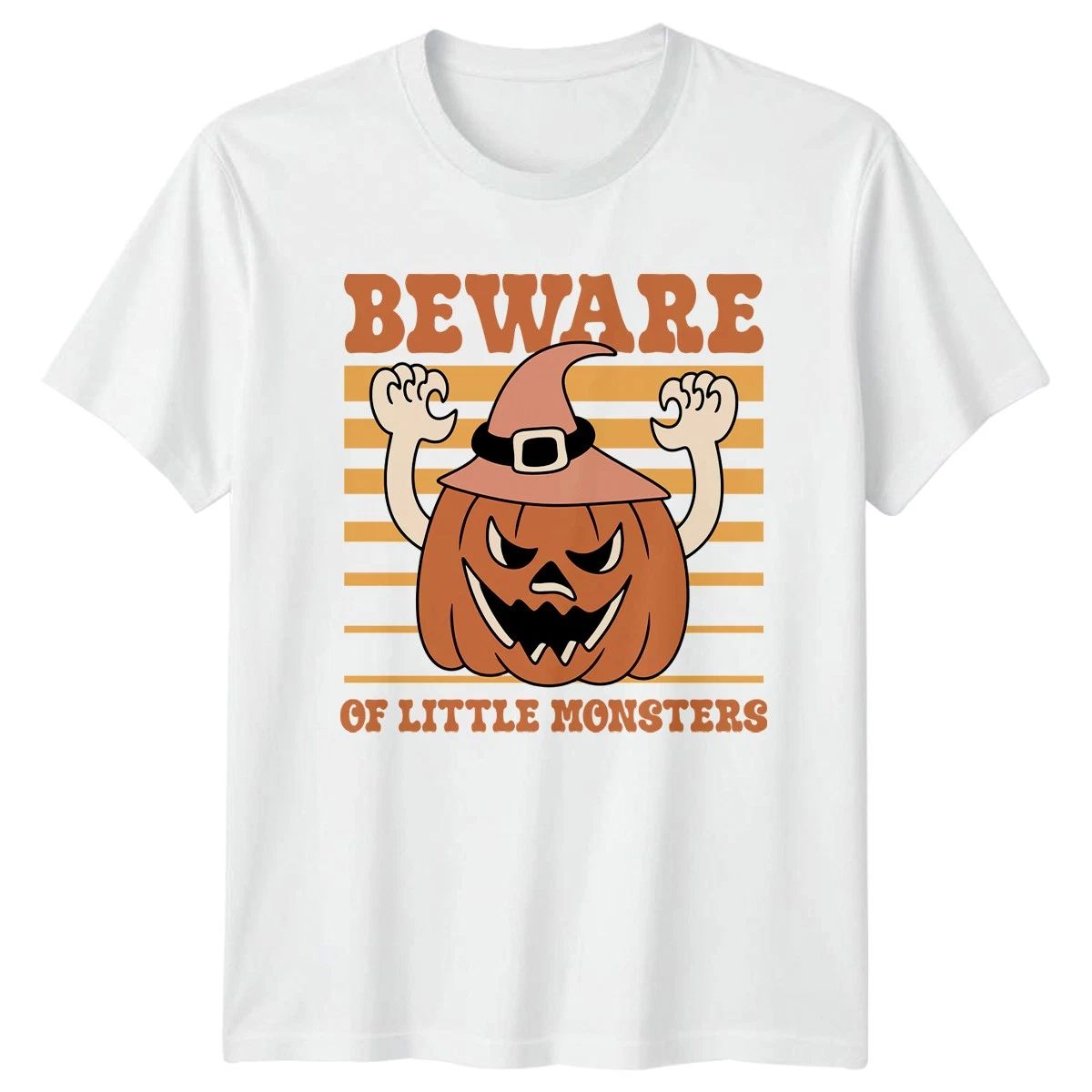 Beware Of Little Monsters T-Shirt Halloween Parent Humor Gift For Him And Her