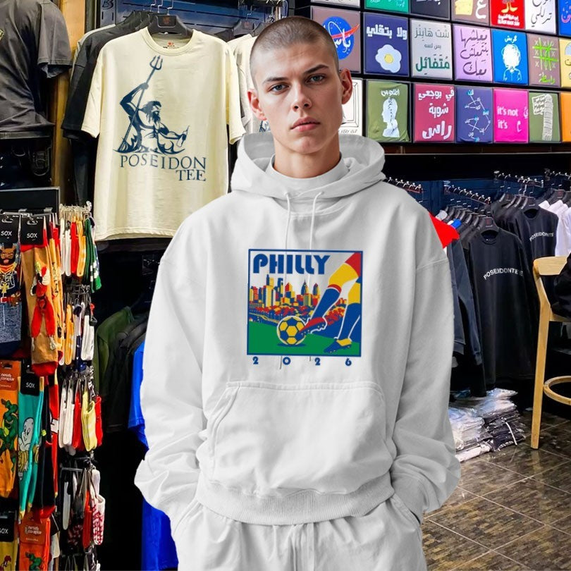 Where I’m From Philadelphia Ash Soccer Skyline T-shirt