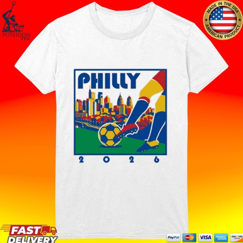 Where I’m From Philadelphia Ash Soccer Skyline T-shirt