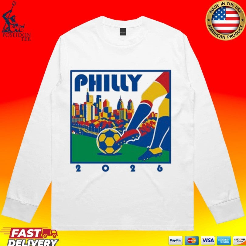 Where I’m From Philadelphia Ash Soccer Skyline T-shirt