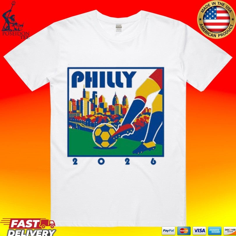 Where I’m From Philadelphia Ash Soccer Skyline T-shirt