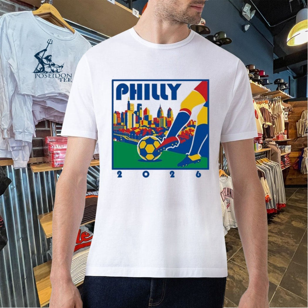 Where I’m From Philadelphia Ash Soccer Skyline T-shirt
