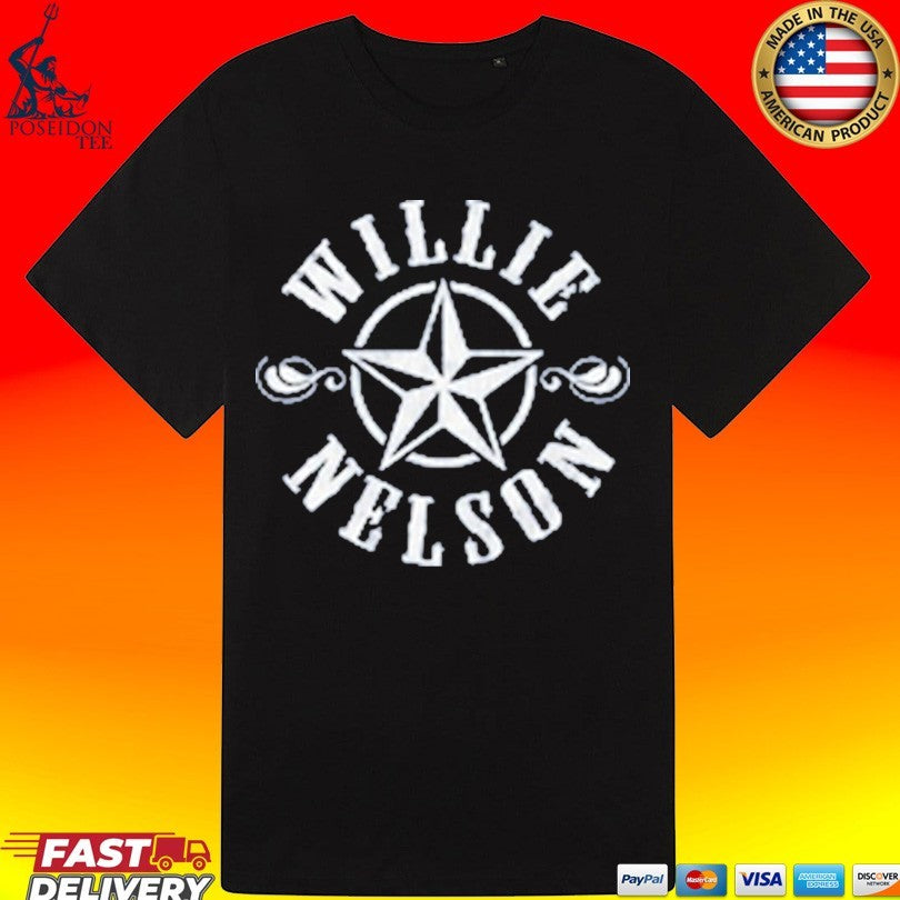 Willie Nelson Star Logo Ladies T-shirt