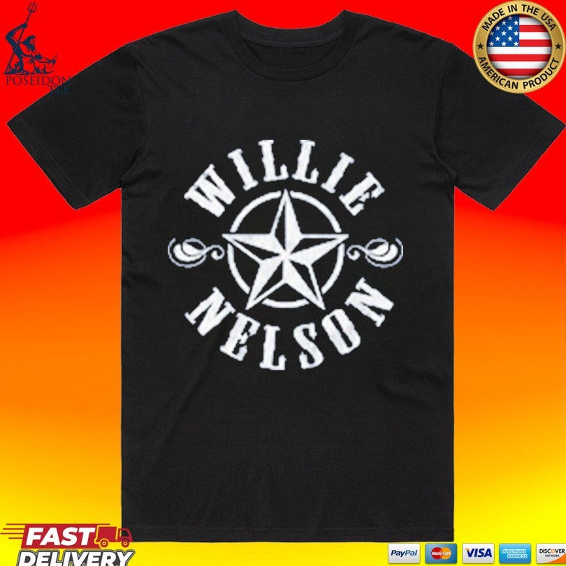 Willie Nelson Star Logo Ladies T-shirt