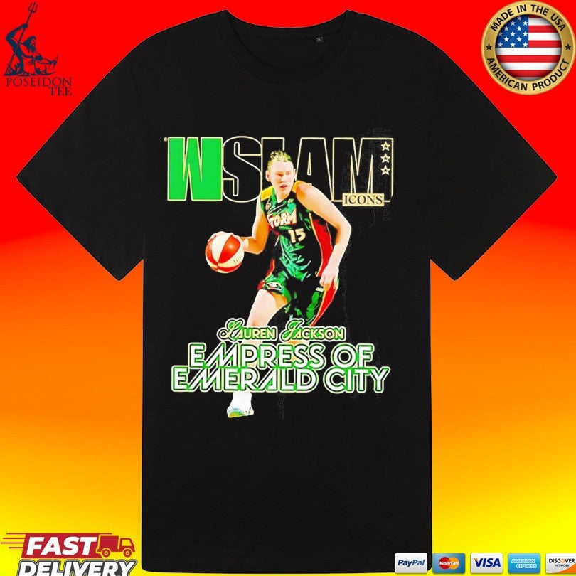 Wslam Storm Icons Lauren Jackson Empress Of Emerald City T-shirt