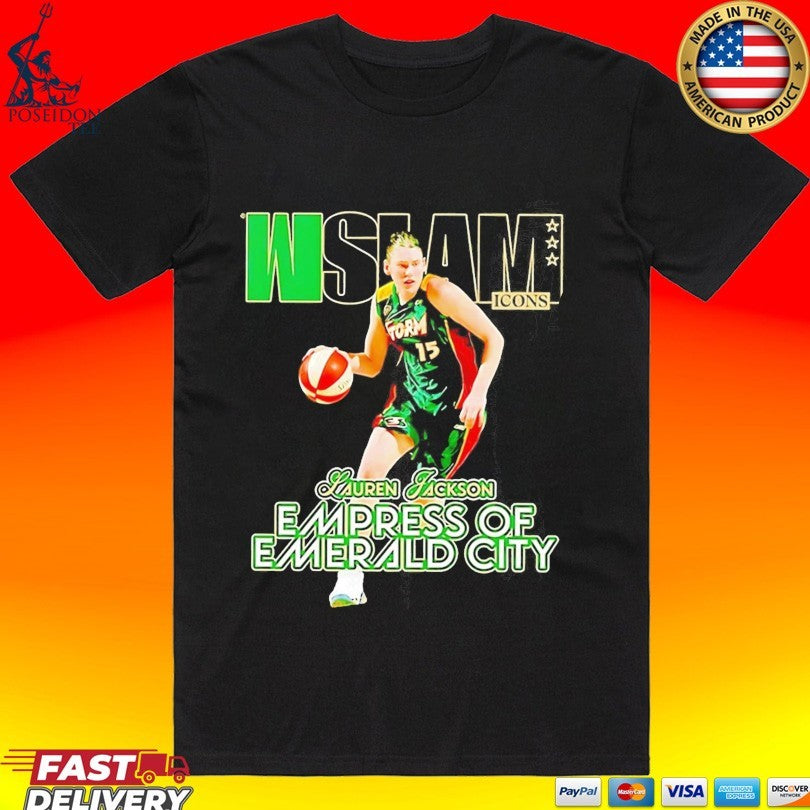 Wslam Storm Icons Lauren Jackson Empress Of Emerald City T-shirt