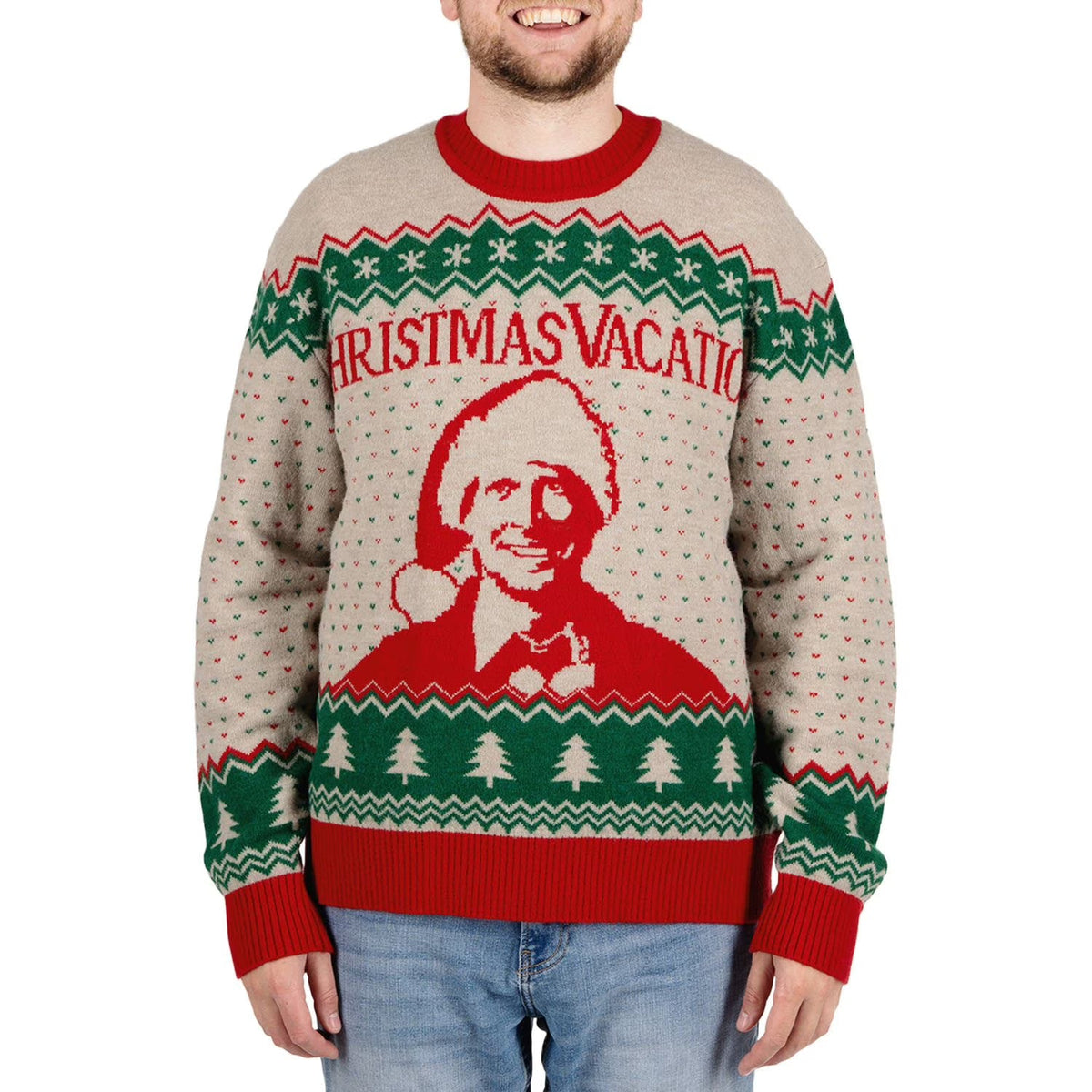 NEW National Lampoons Christmas Vacation Clark Griswold Men's Holiday Christmas sweater